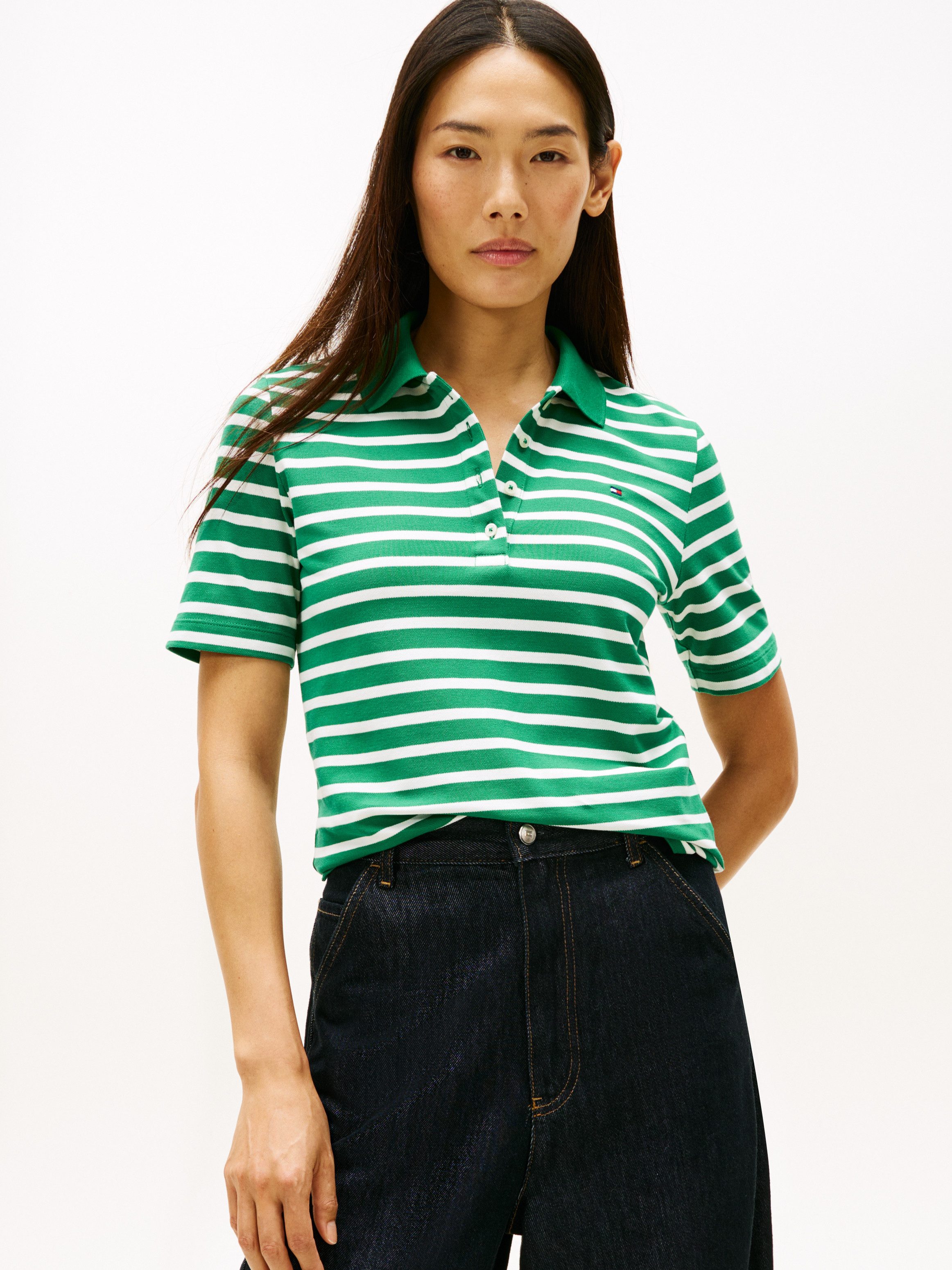Tommy Hilfiger Poloshirt Regular Fit Pique Premium Polo Baumwollmischung, r günstig online kaufen