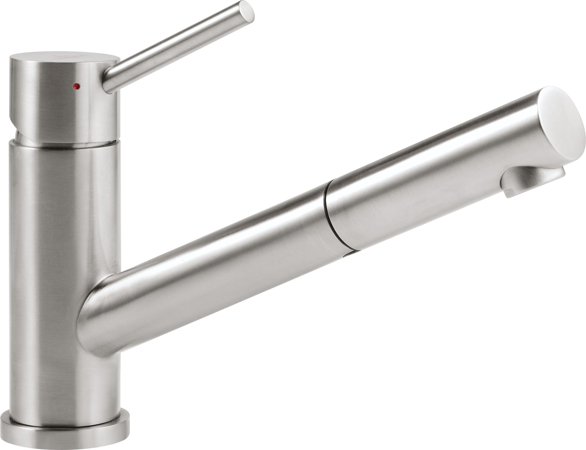 Villeroy & Boch Küchenarmatur Como Shower inkl. ausziehbarer Brause (Hochdruck-Armatur, flexibler Brauseschlauch, wassersparend) inkl. Anschlussschlauch & Befestigungssatz, Edelstahl massiv