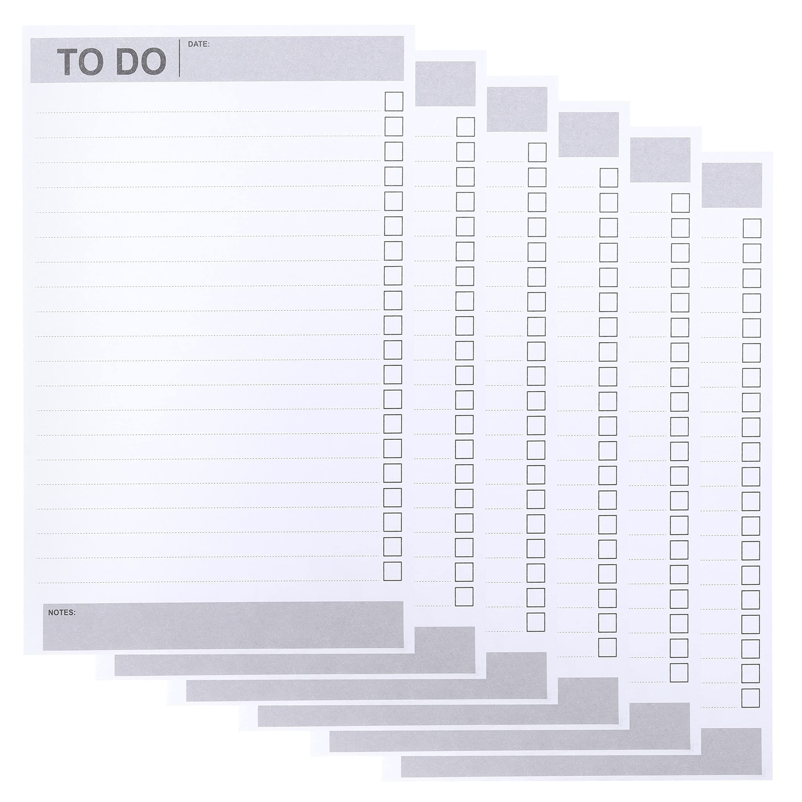 Belle Vous Notizbuch 60-seitiger Tagesplaner Planner, Notes 60-page Daily and Checklists, (6-Pack) Undated (6er-Pack)