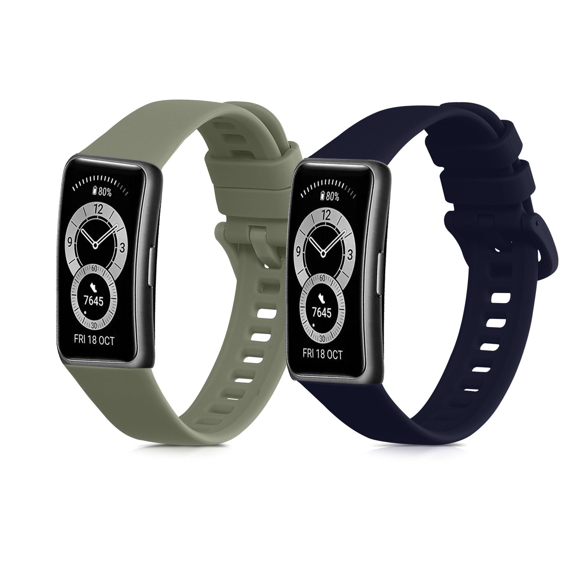 kwmobile Uhrenarmband 2x Uhrenarmband für Huawei Band 10 / 9 / 8 Armband, F günstig online kaufen