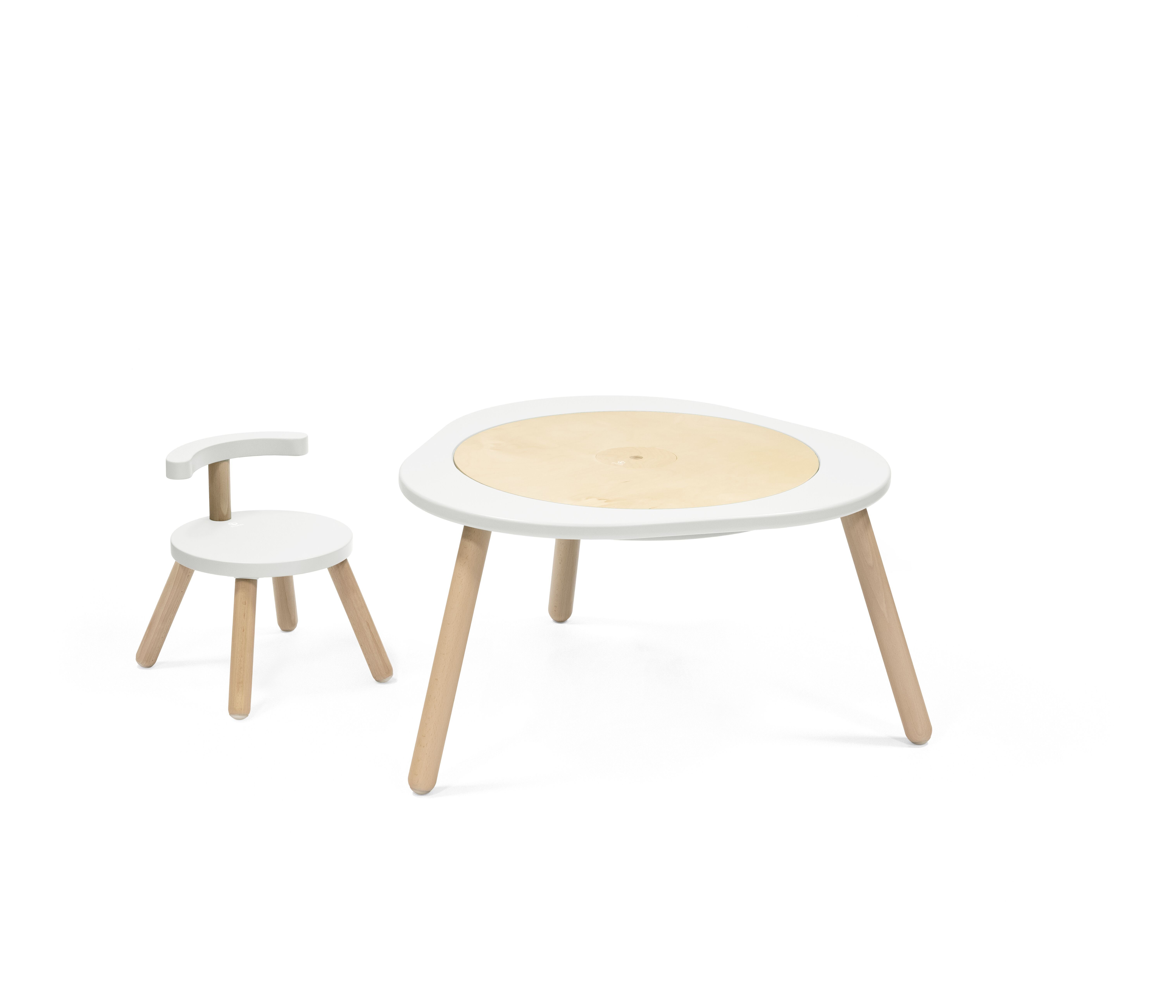Stokke Kindersitzgruppe MuTable™ Stuhl V2, flexibler Mit Sitzhöhe, Stokke® Kinderstuhl dem mit White kompatibel​ MuTable™ Spieltisch