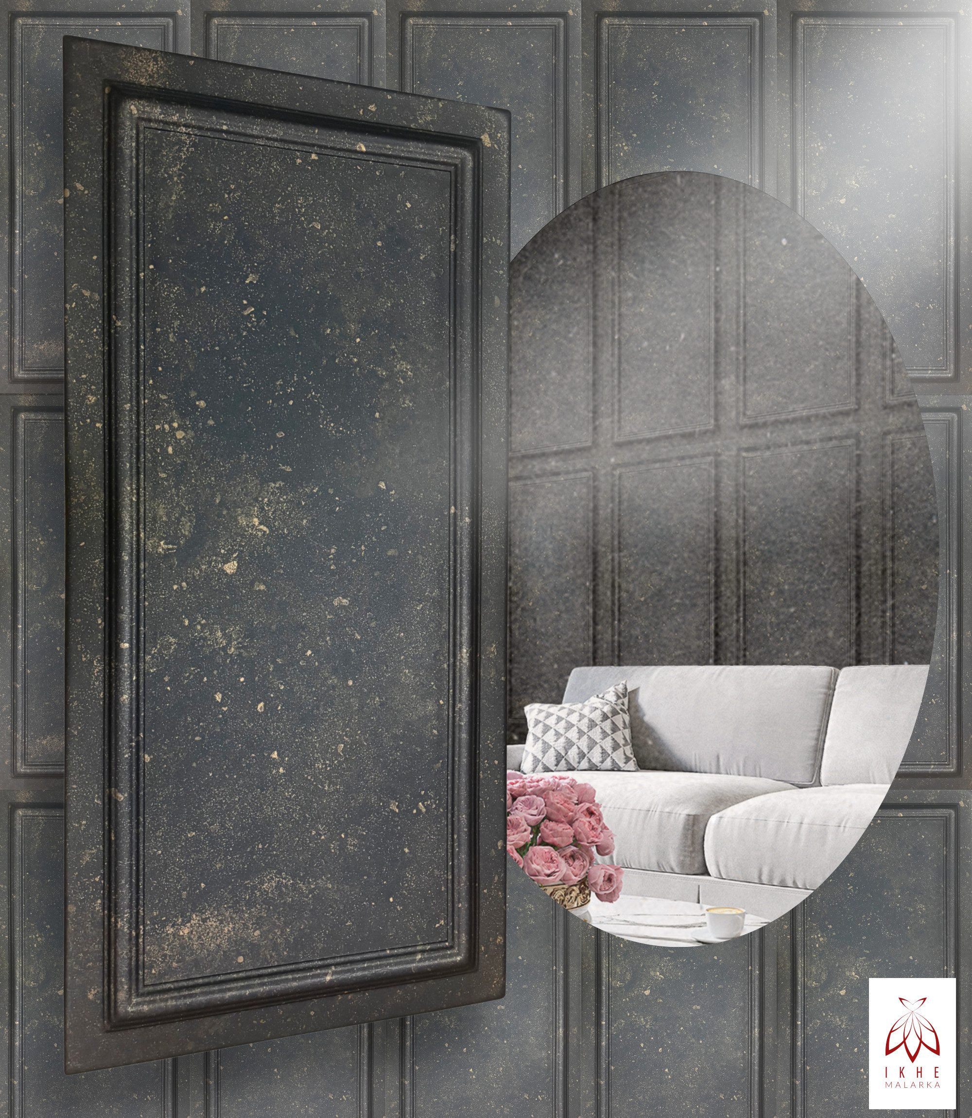 IKHEMalarka 3D Wandpaneel Betonoptik Marmor Ziegel aus Polystyrol Styropor günstig online kaufen