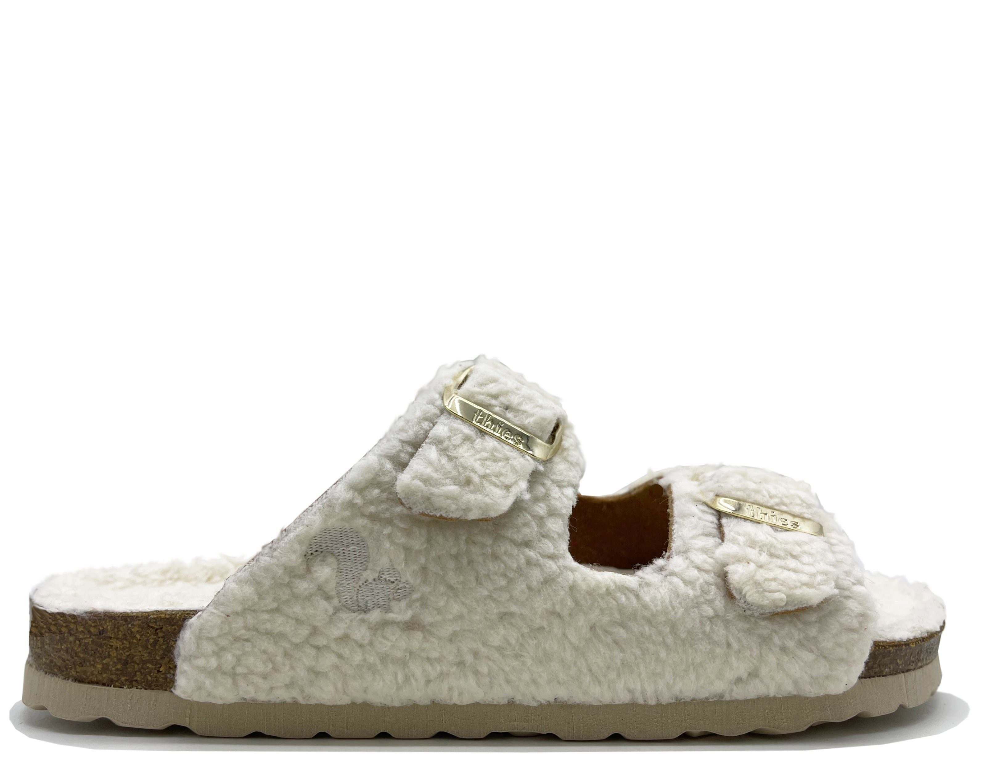 thies 1856 White Off Teddy Sandale Sandal Vegan Eco