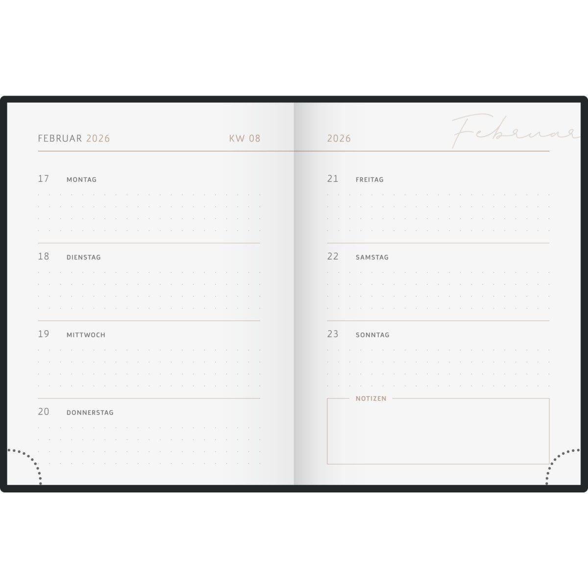 Thumbnail - rido ide Taschenkalender Taschenkalender Premium Young Line Mini A6 1 Woche/2 Seiten Papier One