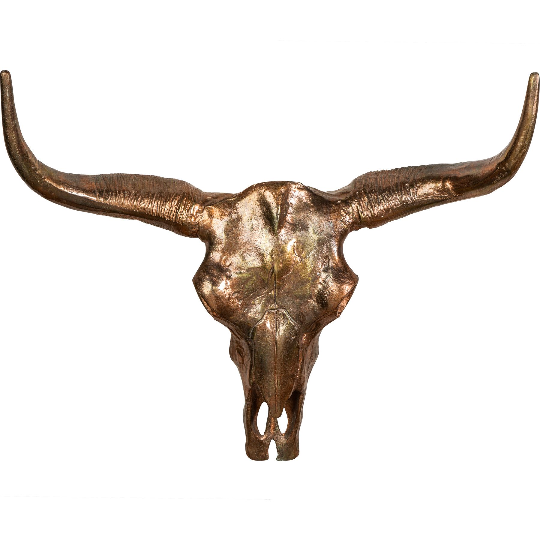 riess-ambiente Wanddekoobjekt MATADOR 70cm kupfer, Stierkopf · Skulptur · M günstig online kaufen