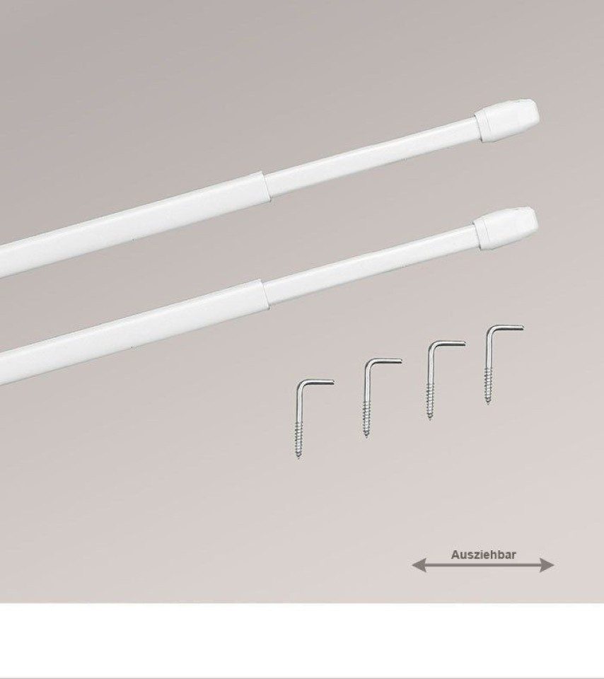 Gardinenstange Vitragenstange flachoval