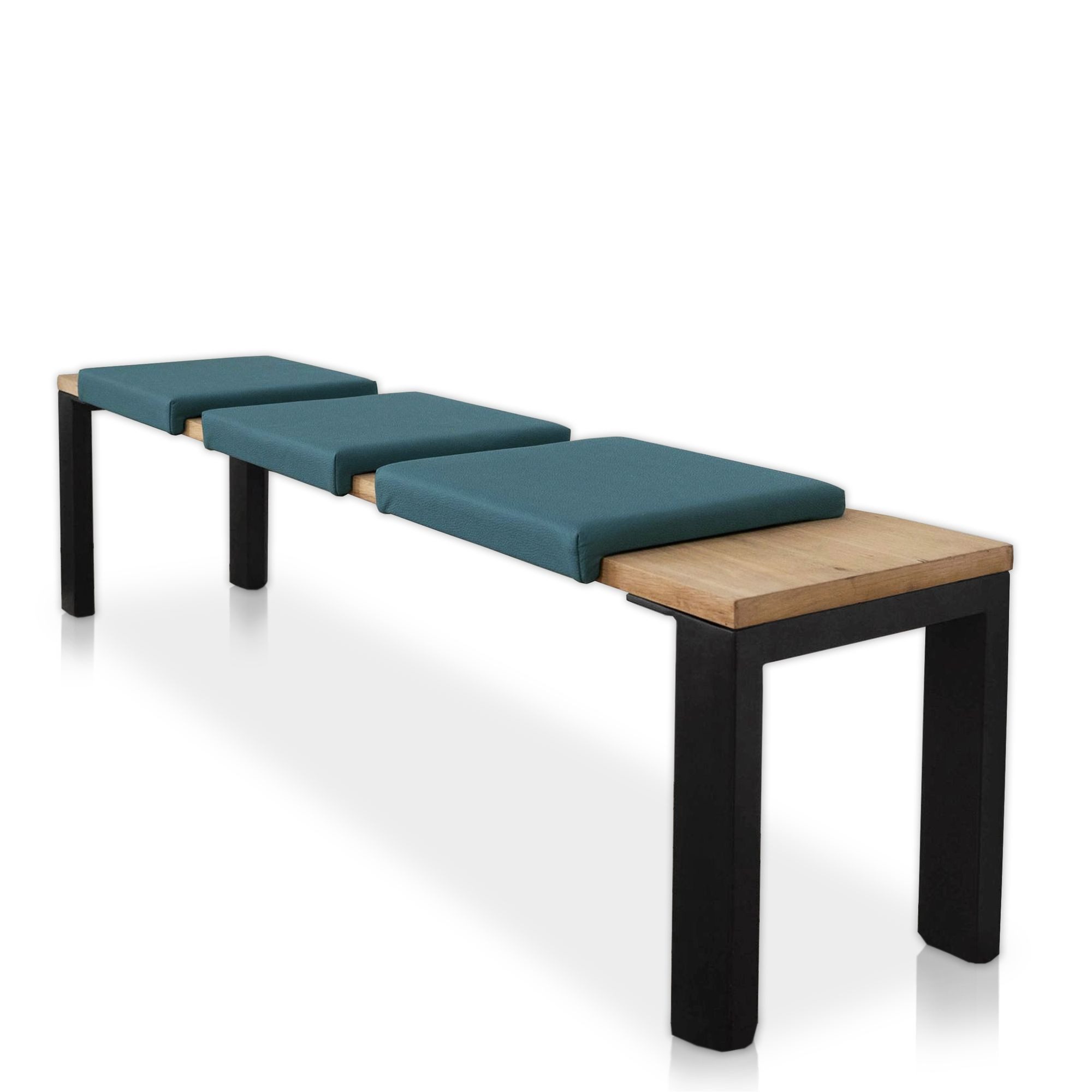 Lycce Bankauflage Sitzkissen Klemmkissen mit 1 Leiste 35cm Klemmtiefe Lederimitat, (1 St)