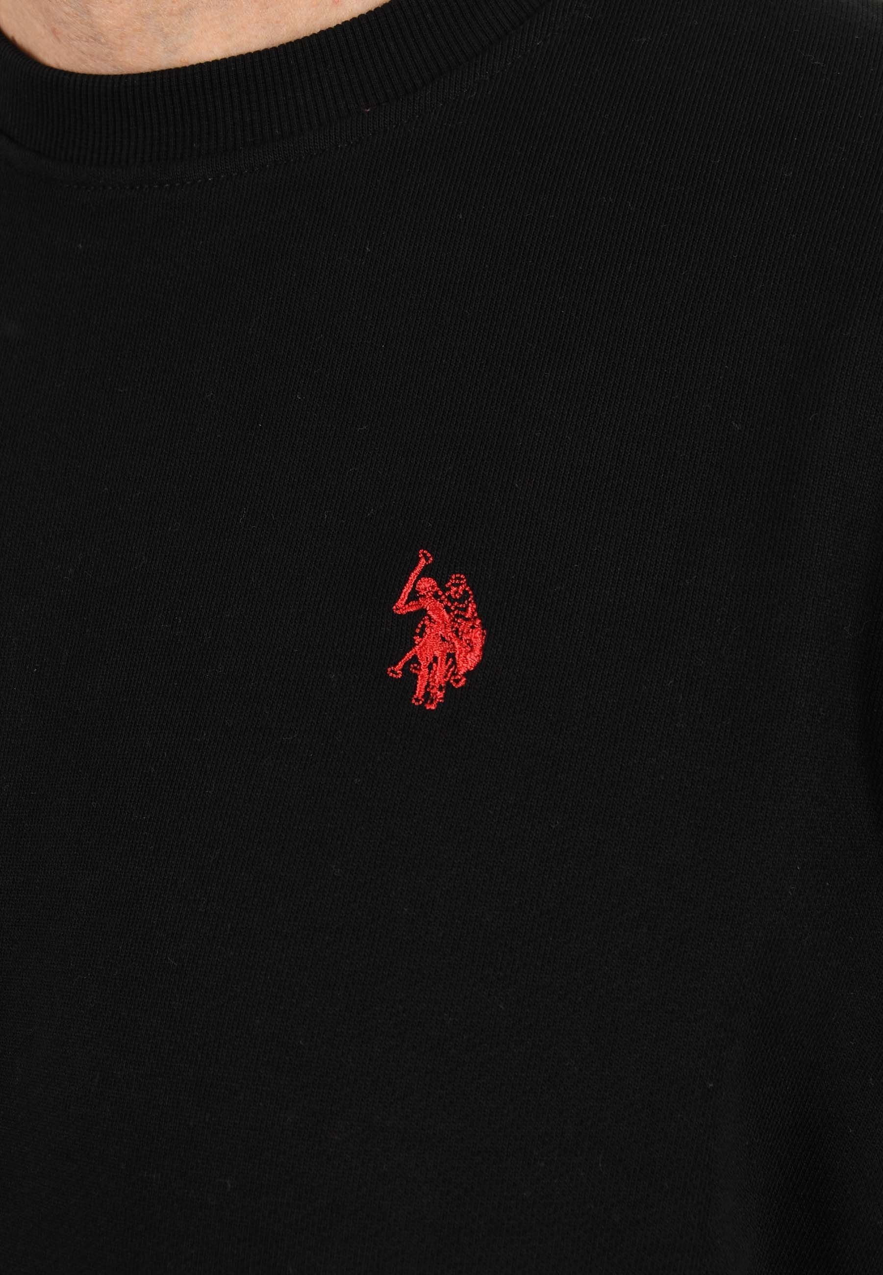 U.S. Polo Assn. Rundhalspullover USColee – Herren Sweatshirt mit Rundhalsausschnitt Baumwoll-Viskose-Mix, weich, atmungsaktiv und mit Logo-Stickerei – Bild 5 von 5