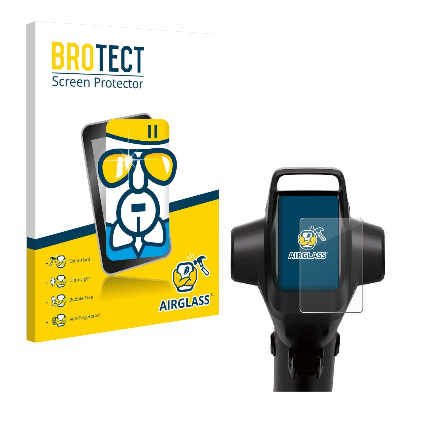 BROTECT Displayschutzglas Folie für Segway GT3 Pro, Schutzfolie Glas Panzer Display Schutz klar