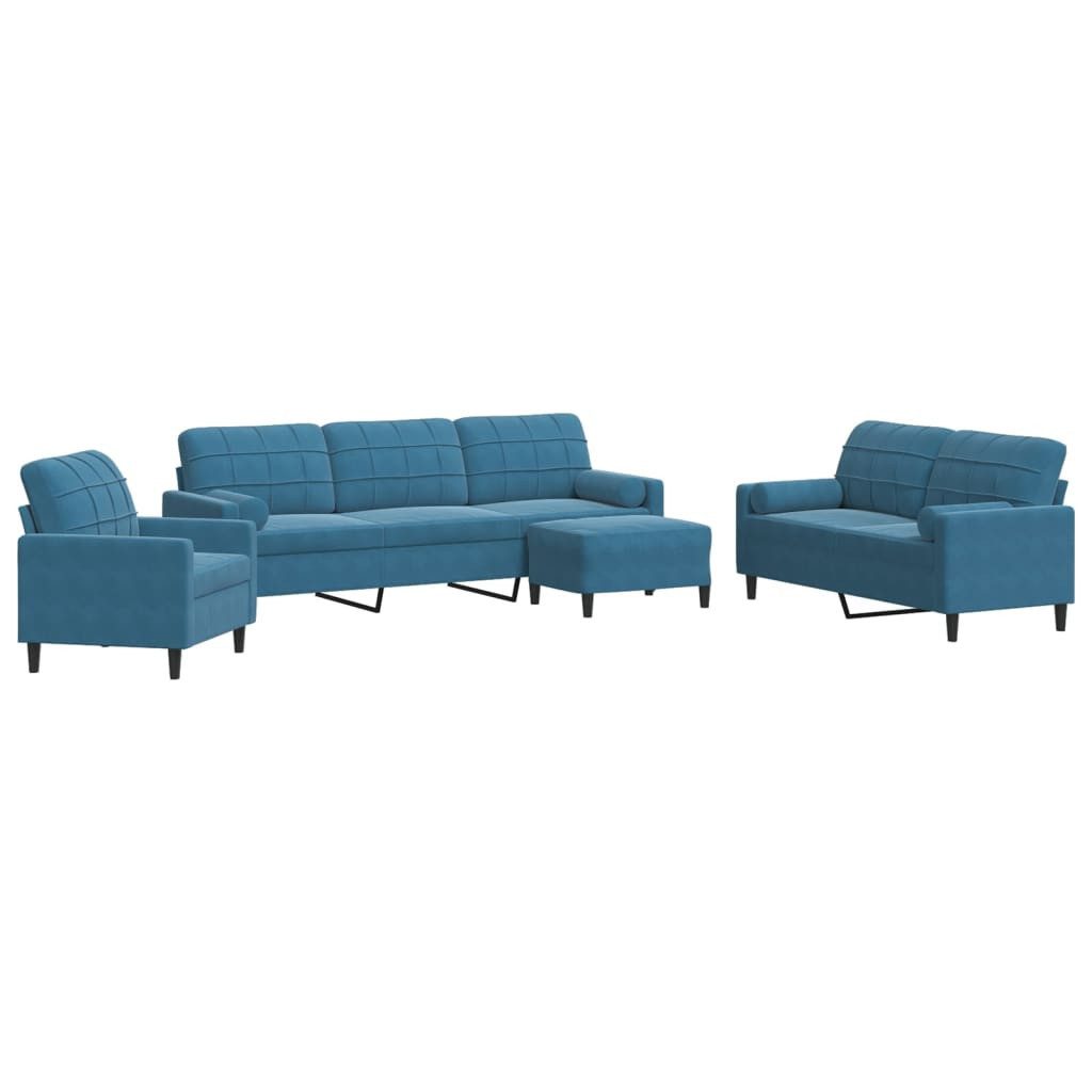 vidaXL Sofa 4-tlg. Sofagarnitur mit Kissen günstig online kaufen