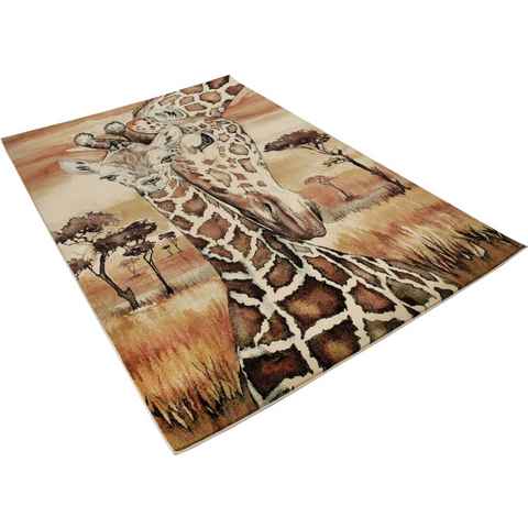 Teppich Museum Giraffe, Gino Falcone, rechteckig, Höhe: 10 mm, Wohnzimmer