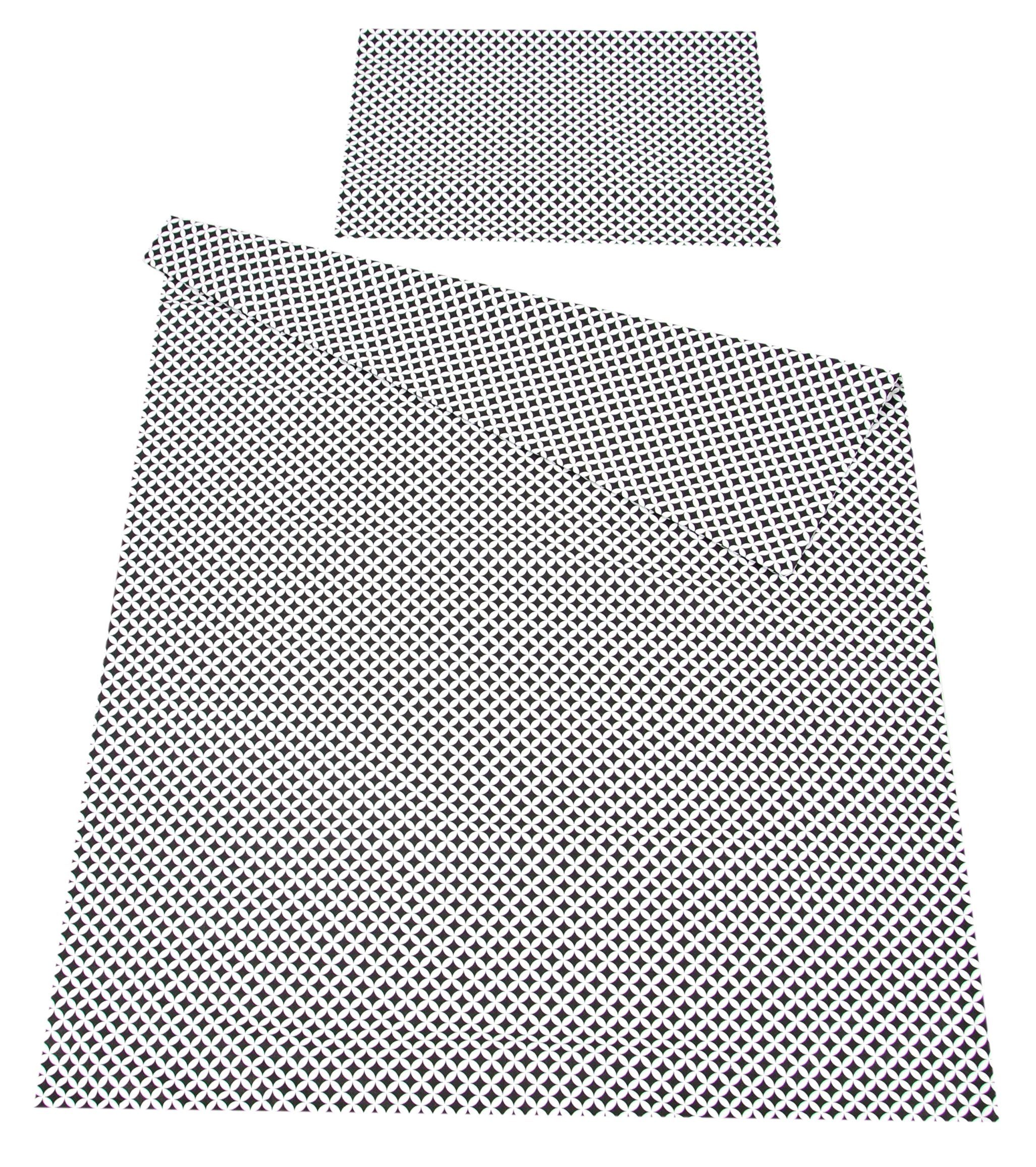 BabyLux Babybettwäsche BABYLUX Kinderbettwäsche 2 Tlg. 90 x 120 cm Bettwäsche Bettbezug Kind, 107. Marokko Schwarz