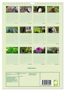 CALVENDO Wandkalender Gartenplaner (Wandkalender 2024 DIN A4 hoch), CALVENDO Monatskalender