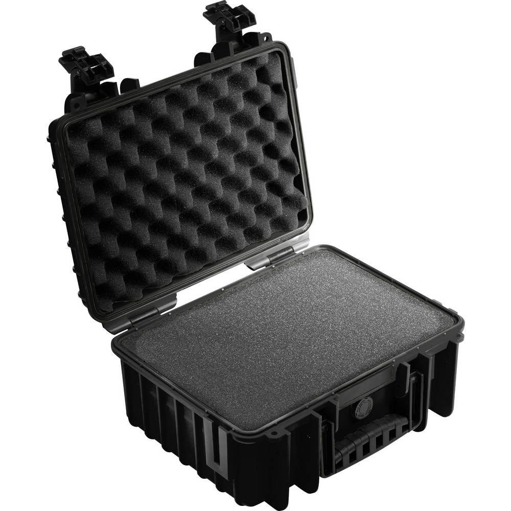 B&W International Wanderrucksack B & W Schutzkoffer mit Schaumstoff Typ 3000 3000/B/SI