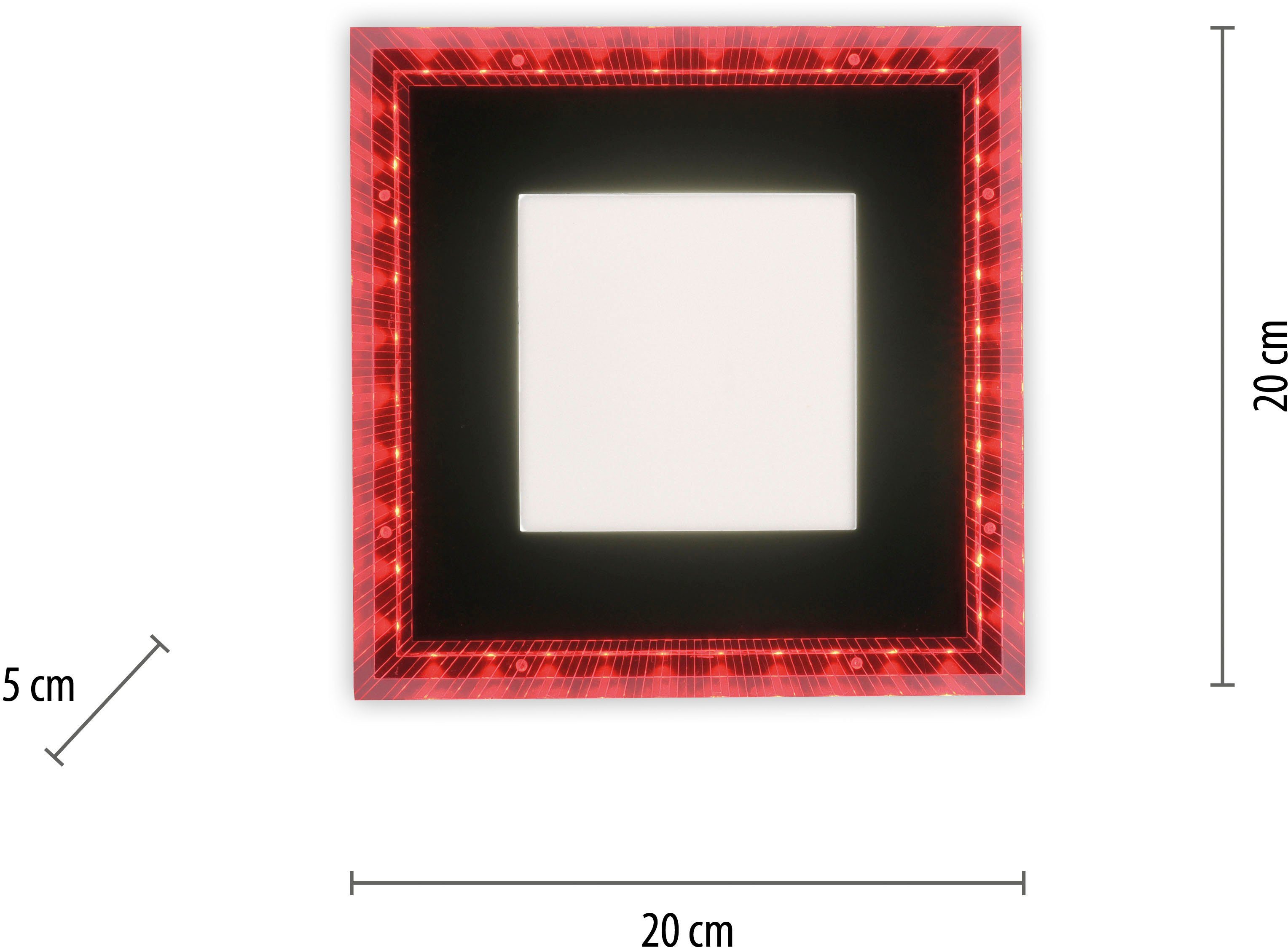 Leuchten Direkt LED Deckenleuchte ACRI, LED fest - warmweiß kaltweiß integriert