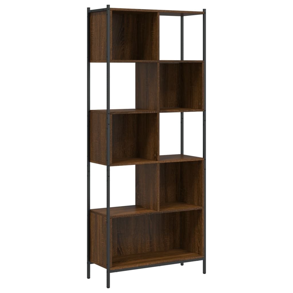 vidaXL Bücherregal Bücherregal Braun Eichen-Optik 72x28x172 günstig online kaufen