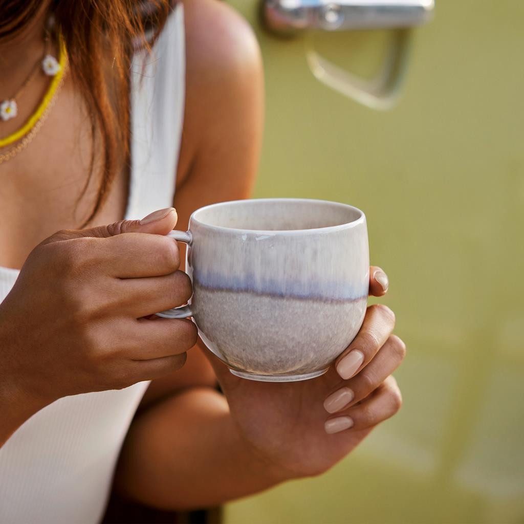 like. by Villeroy & Boch Kaffeeservice Perlemor Sand Kaffeeservice 18er Set (18-tlg), 6 Personen, Porzellan