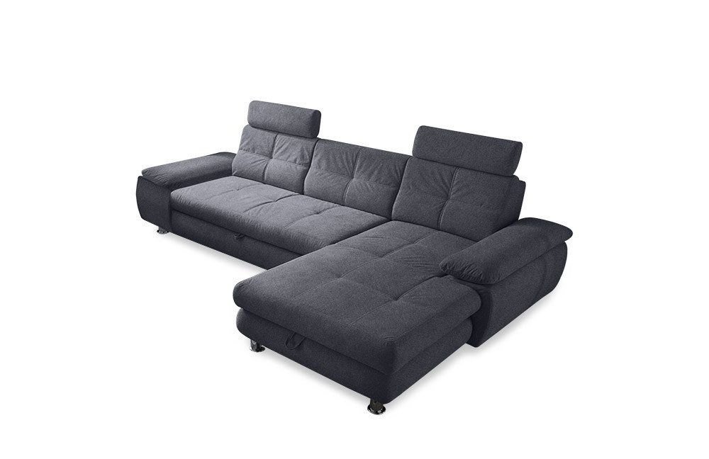 ED EXCITING DESIGN Ecksofa Alba, mit Schlaffunktion und Bettkasten, Armlehn günstig online kaufen