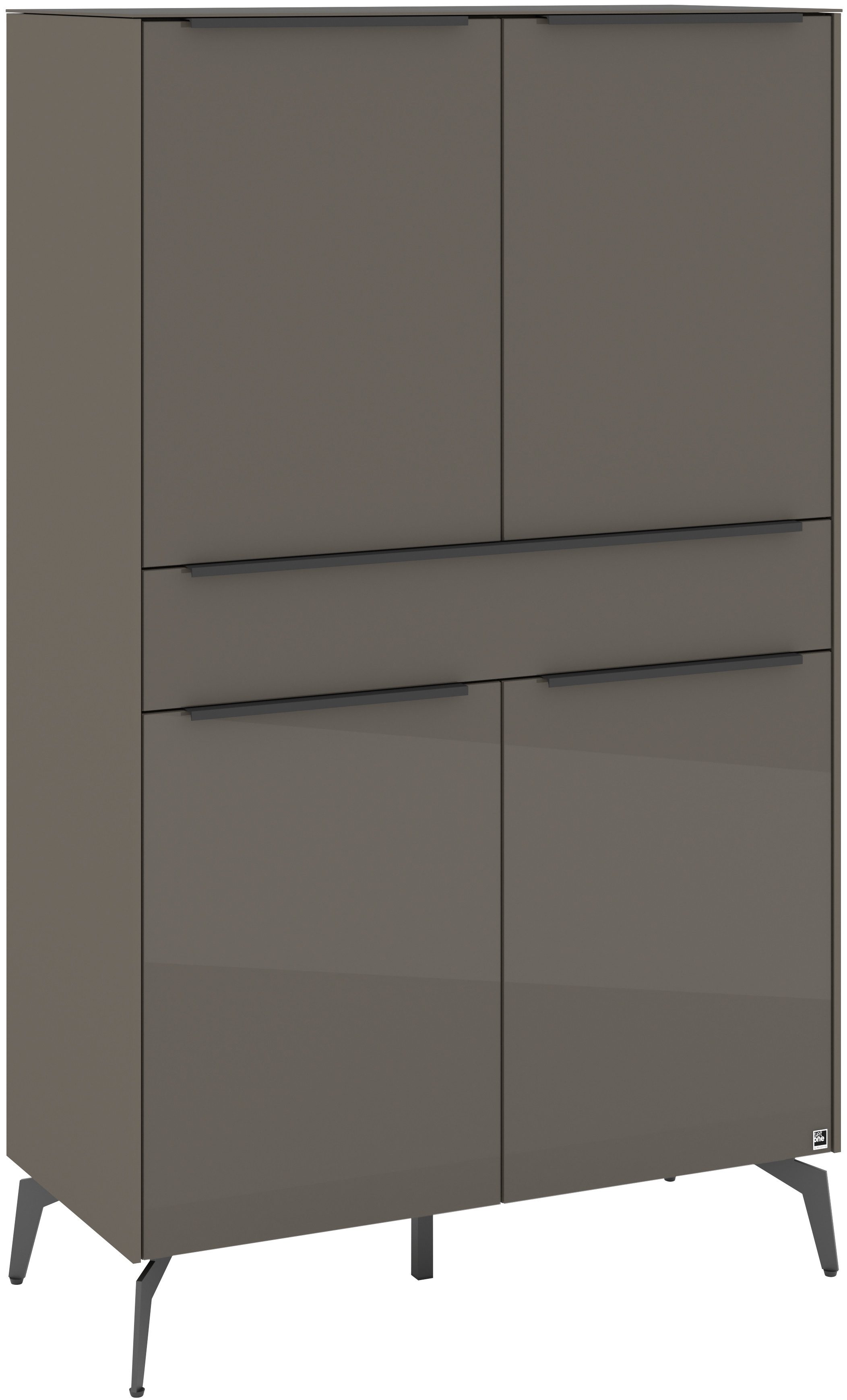 set one by Musterring Highboard Reno (1 St), Mit Winkelfuß in diversen Farben, 155 cm Höhe & Farbauswahl