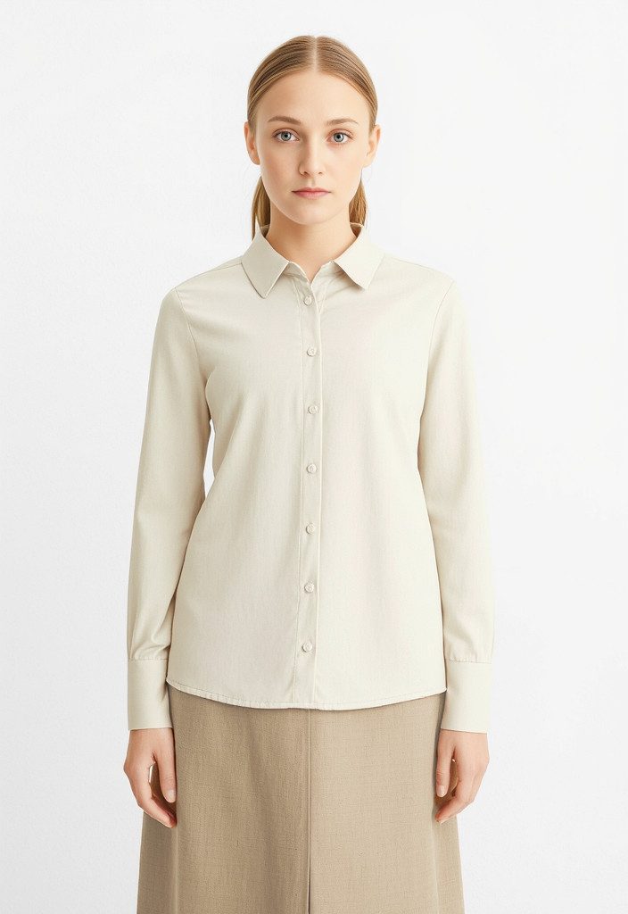 Vero Moda Langarmbluse VMMERLE LS SHIRT WVN GA NOOS