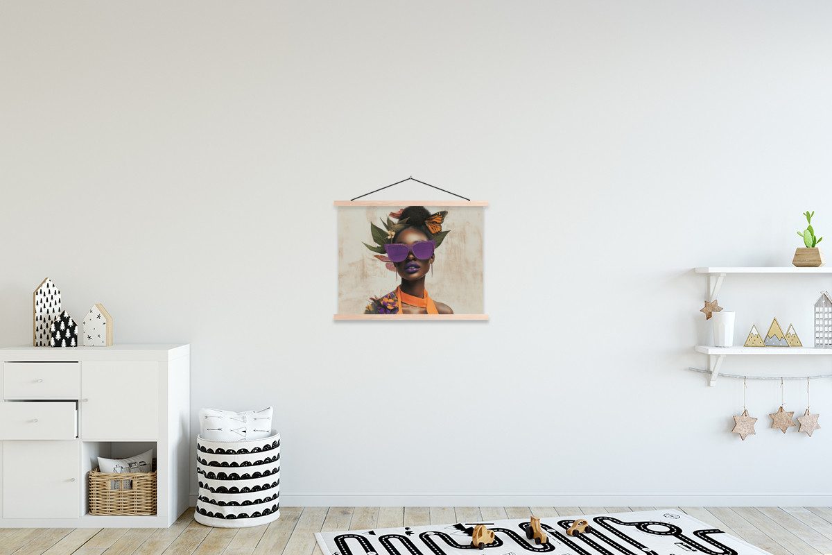 MuchoWow Poster Frau - Sonnenbrille - günstig online kaufen