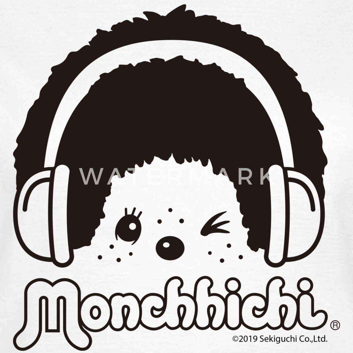 Spreadshirt T-Shirt DJ Monchhichi Mit Kopfhörern günstig online kaufen