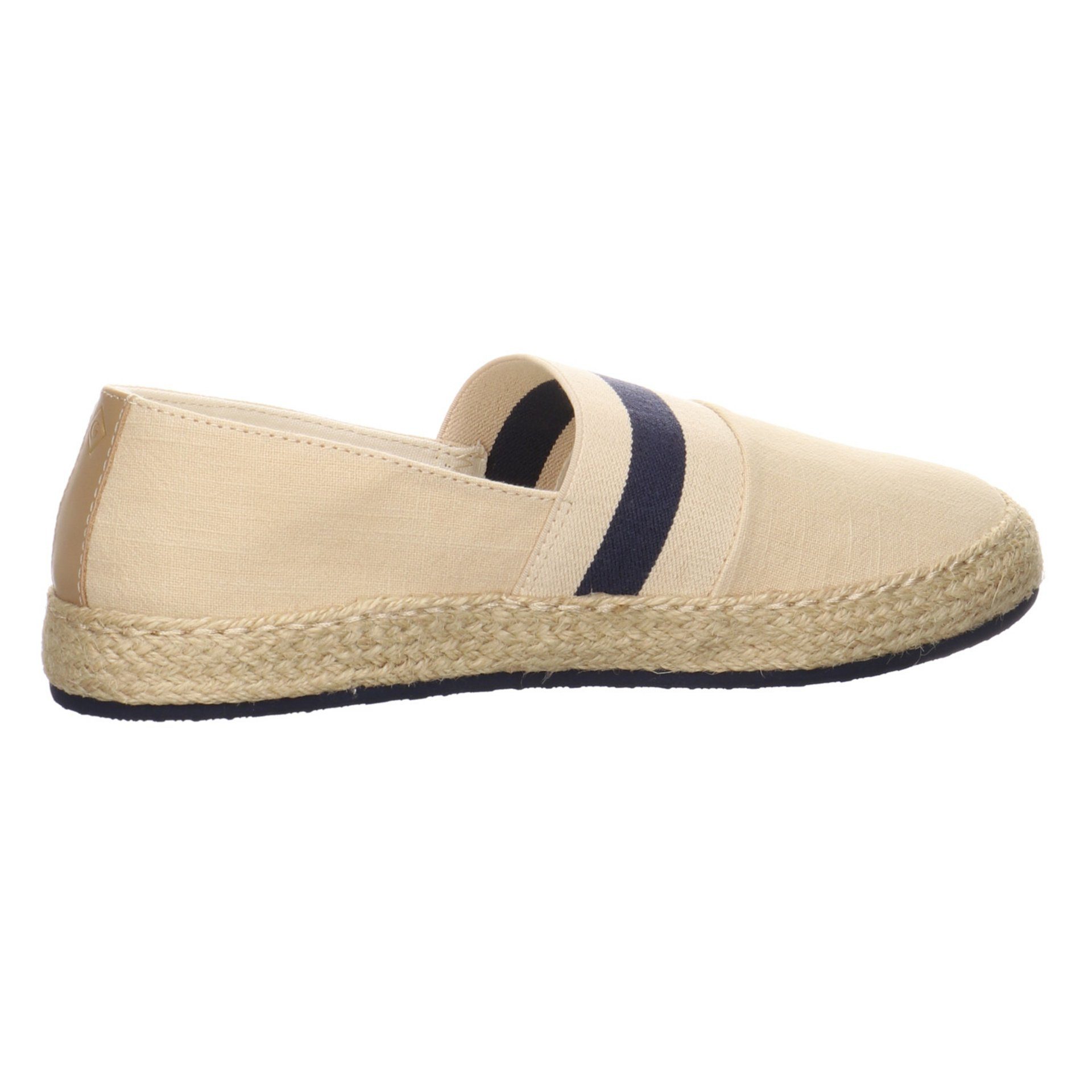 Slipper beige Damen Gant Leinen Espadrille Raffiaville Slipper Schuhe Textil