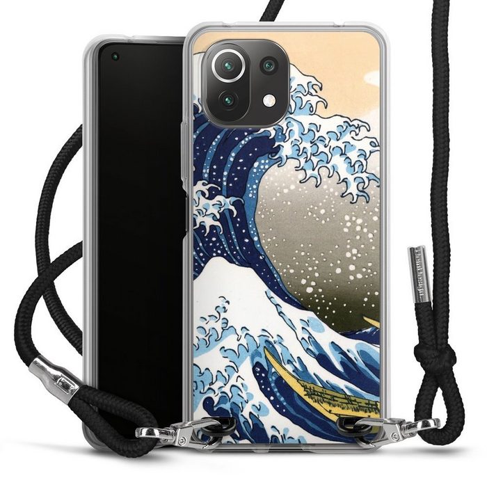 DeinDesign Handyhülle Katsushika Hokusai Die große Welle vor Kanagawa Kunst Xiaomi Mi 11 Lite 5G Handykette Hülle mit Band Case zum Umhängen