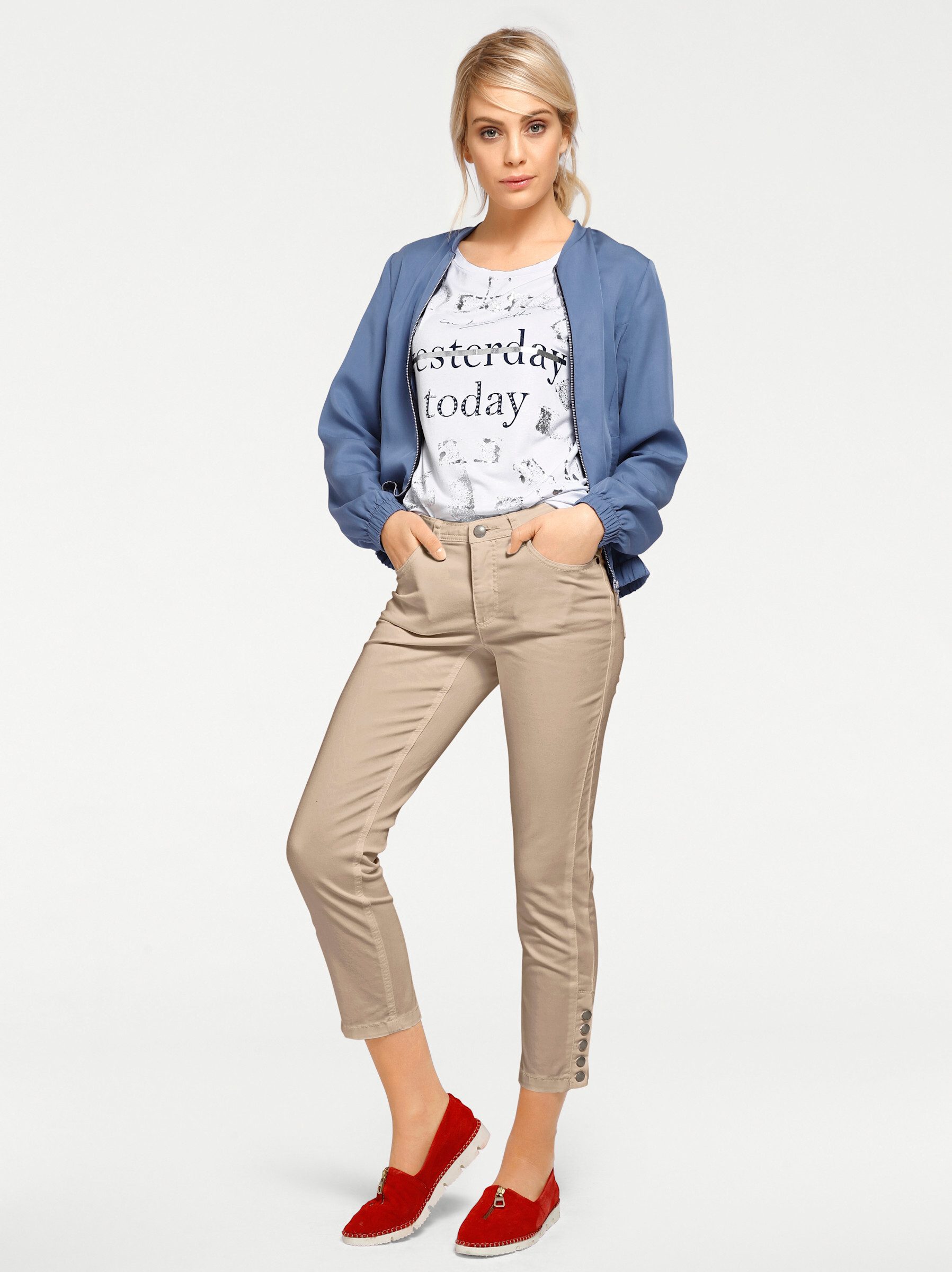 heine Jerseyhose Bauchweg-Hose leicht vertieft – Bild 4 von 5