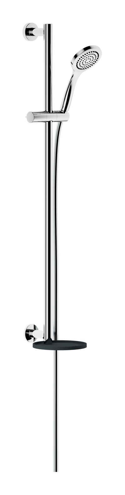 Keuco Brausegarnitur IXMO, Höhe 85.5 cm, 1 Strahlart(en), Brause-Set mit Ablage rund - Verchromt / Anthrazit