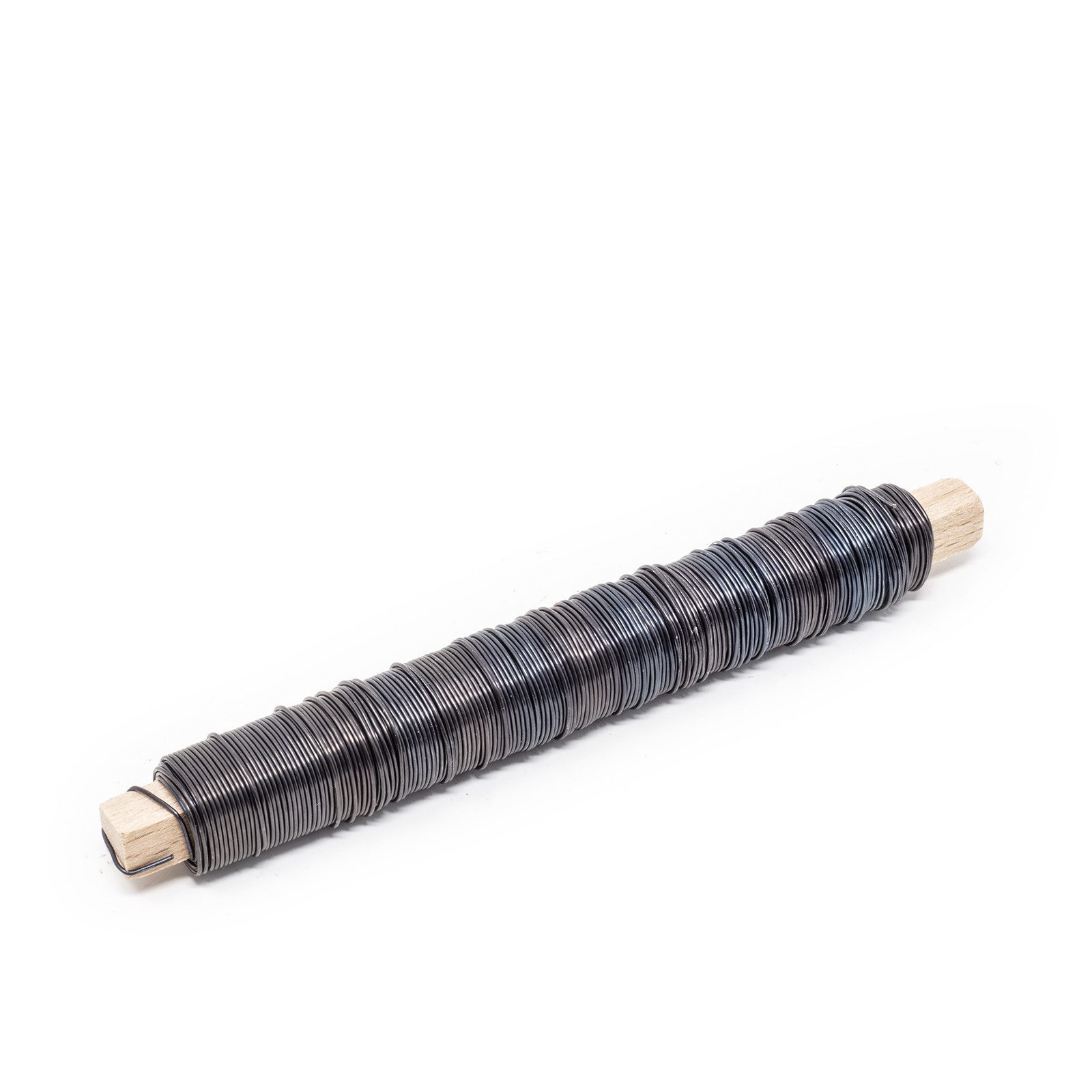H & R GmbH Draht Wickeldraht auf Holzstab - blau - 0,60 mm - 45 m - 2,5 kg