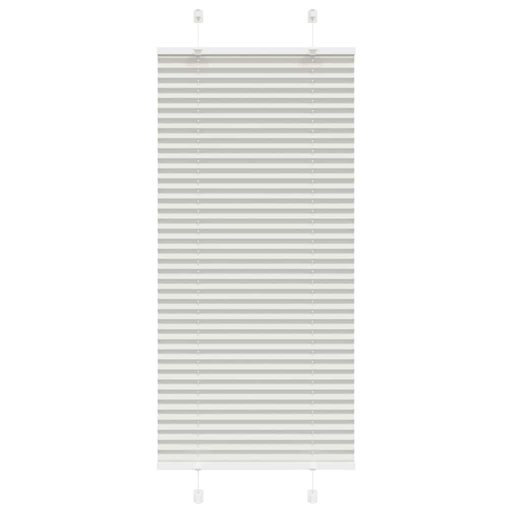 vidaXL Plissee, Plissee Hellgrau 60x100 cm Stoffbreite 59,4 cm Polyester