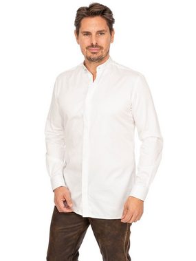 Gipfelstürmer Trachtenhemd Hemd Stehkragen 420003-4176-3 ecrue (Slim Fit)