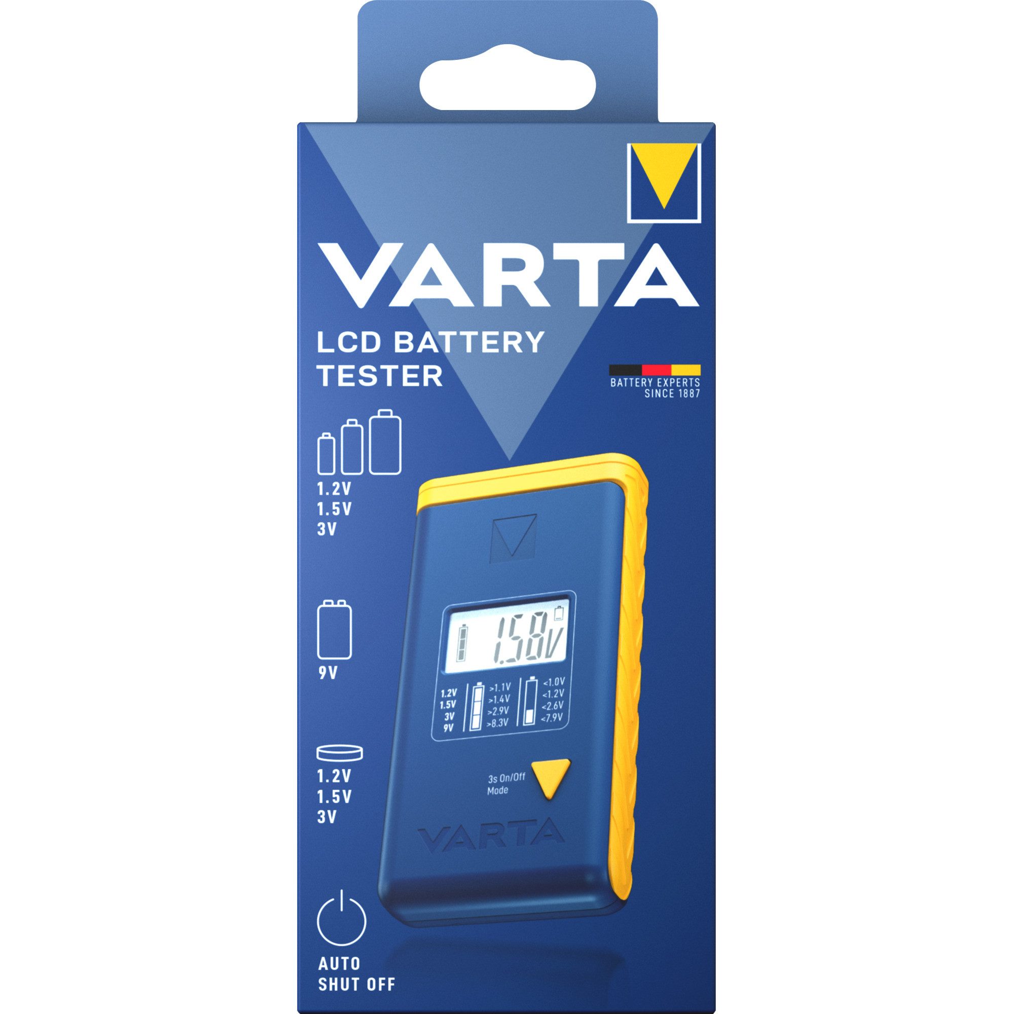VARTA Strommessgerät VARTA Digitaler LCD Batterietester AA / AAA / C günstig online kaufen