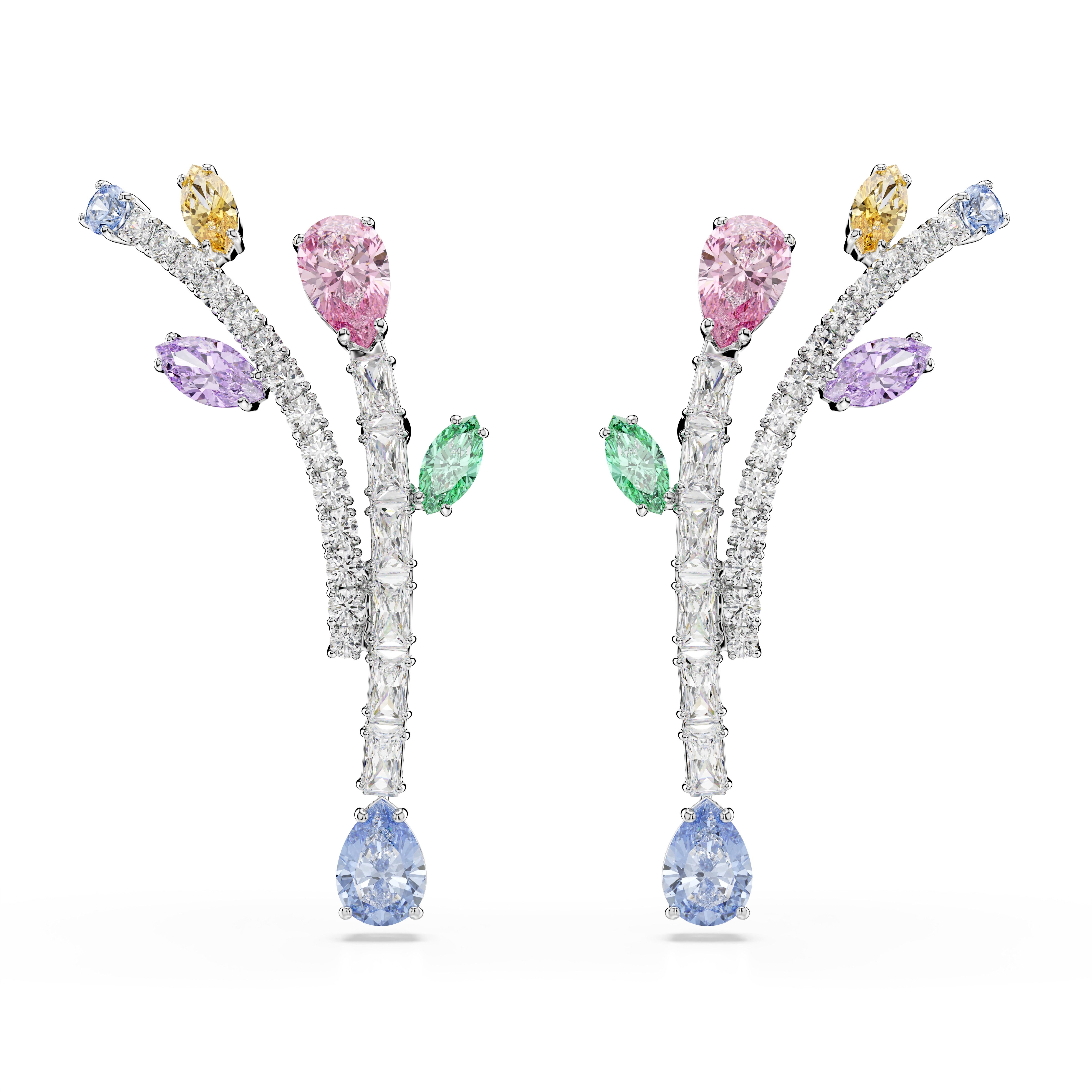 Swarovski Paar Ohrstecker Schmuck Geschenk 2026 CAPSULE Ohrringe Blätter, mit Swarovski® Kristall