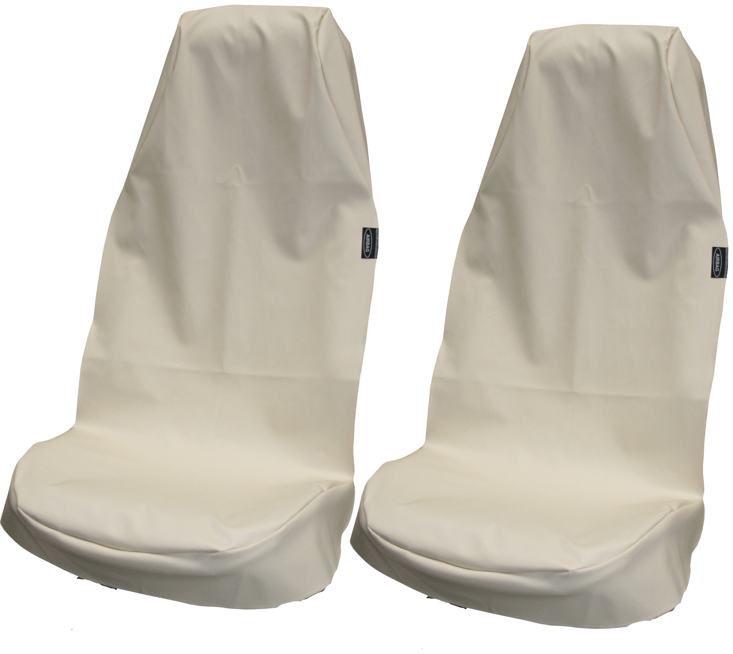 IWH Autositzschutz Kunstleder, Set, 2-tlg., Sitzschoner in Universal-Größe  mit integrierter Kopfstütze, Schützt Ihre Autositze vor Verschmutzungen