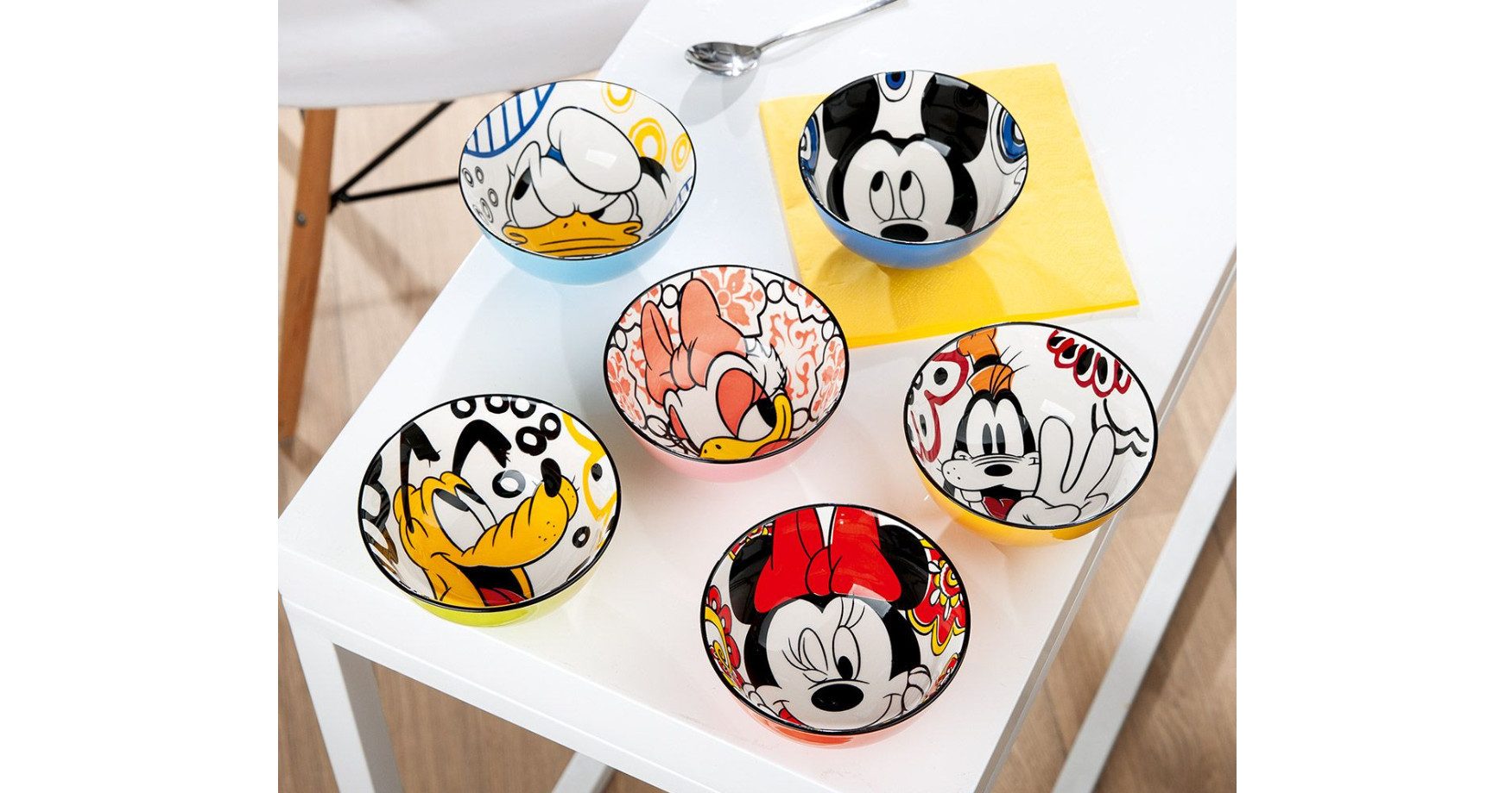 GILDE Müslischale Disney Müslischalen 6er-Set forever & ever, (6-tlg), Porzellan