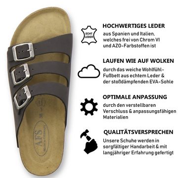AFS-Schuhe 2133 Pantolette für Damen aus Leder mit Fußbett, Made in Germany