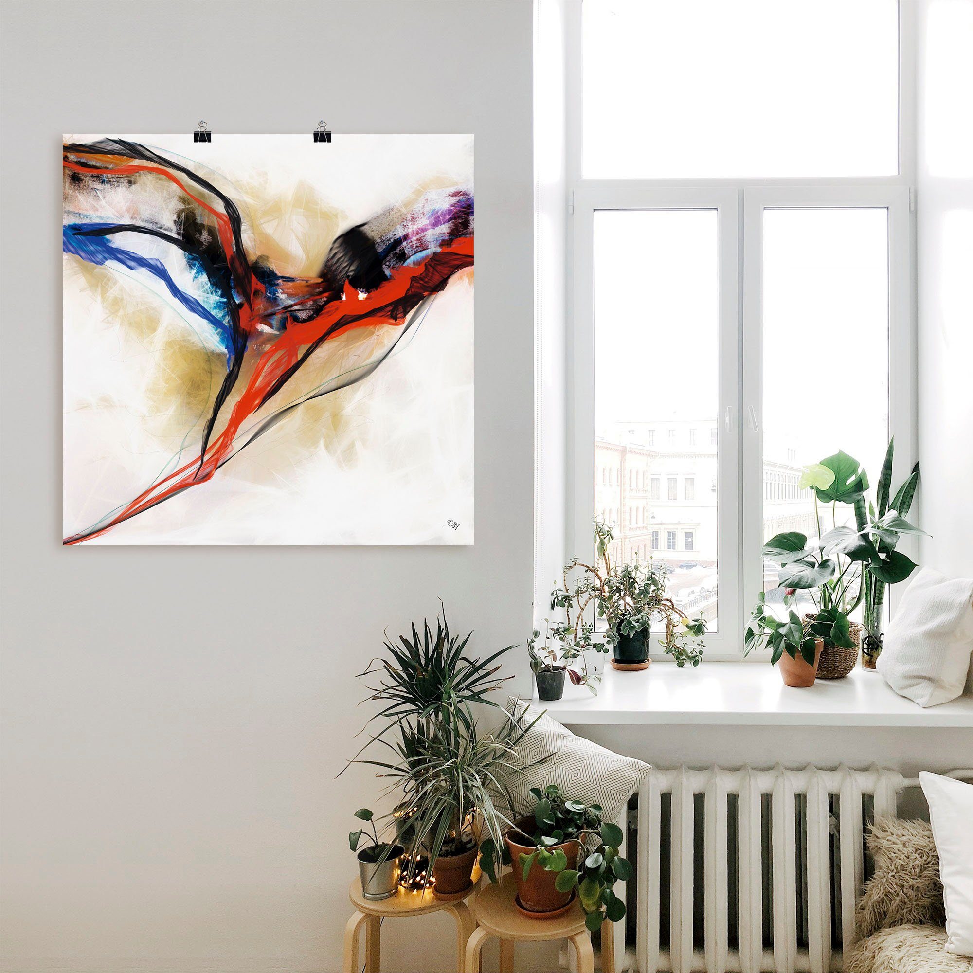 Artland Wandbild Engel - abstrakt I, Muster (1 St), als Alubild, Poster in verschied. Größen