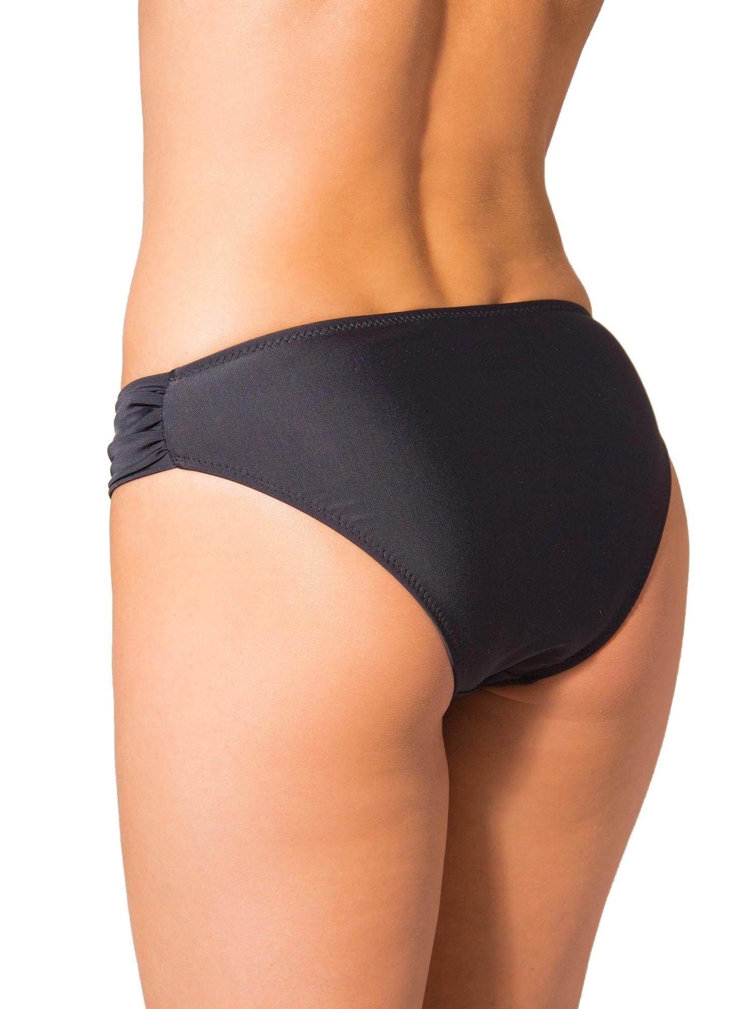 Aquarti Bikini-Hose Aquarti Damen Bikinihose mit seitlichen Raffungen