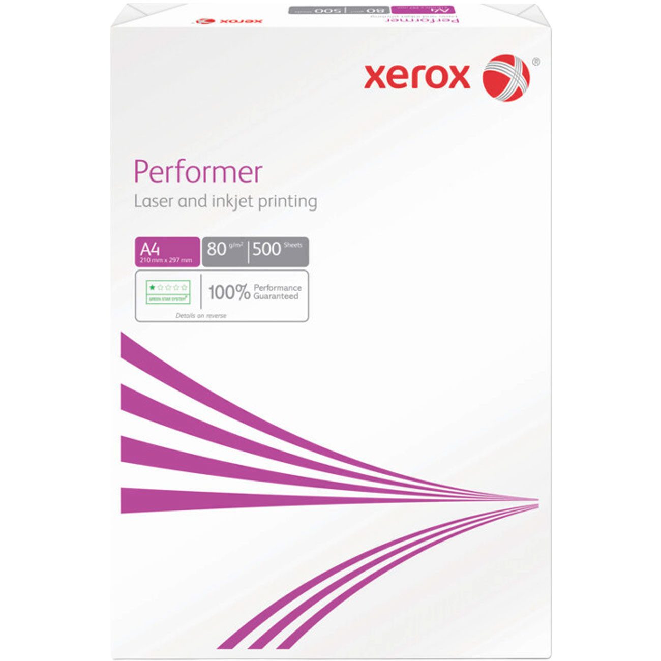 Xerox Kopierpapier Hochwertiges Fotokopierpapier 500 Blatt 80g/m² Multifunktionspapier, Basis-Kopierpapier in Din A4/Für alle Drucker geeignet