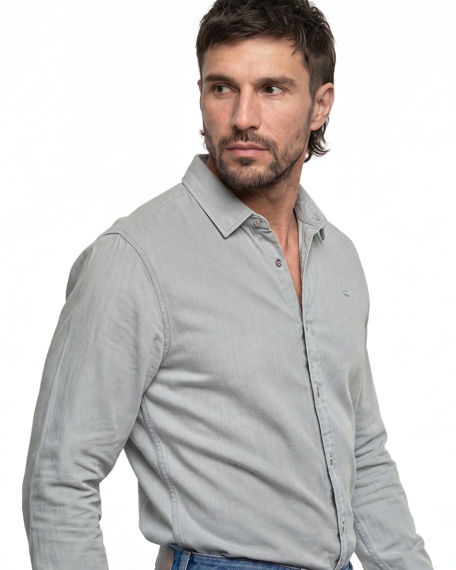 G-STAR Langarmshirt Clean Regular Hemd