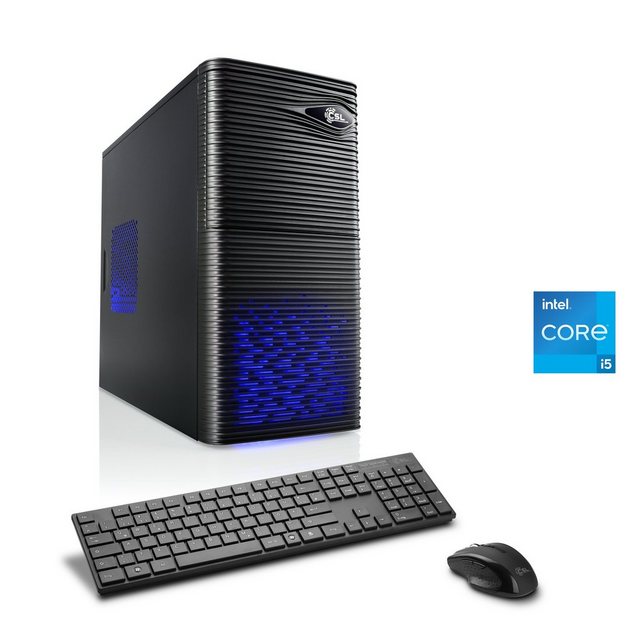 CSL Speed V5116 PC (Intel® Core i5 12400F, GeForce GT 730, 16 GB RAM, 1000 GB SSD, Luftkühlung)