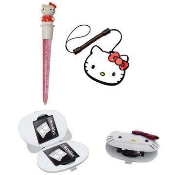 Vidis Hello Kitty PACK Jumbo Stift + Spiele-Hülle Gaming-Controller (Game-Case Großer Eingabestift Schwamm Hello Kitty Design für Nintendo)