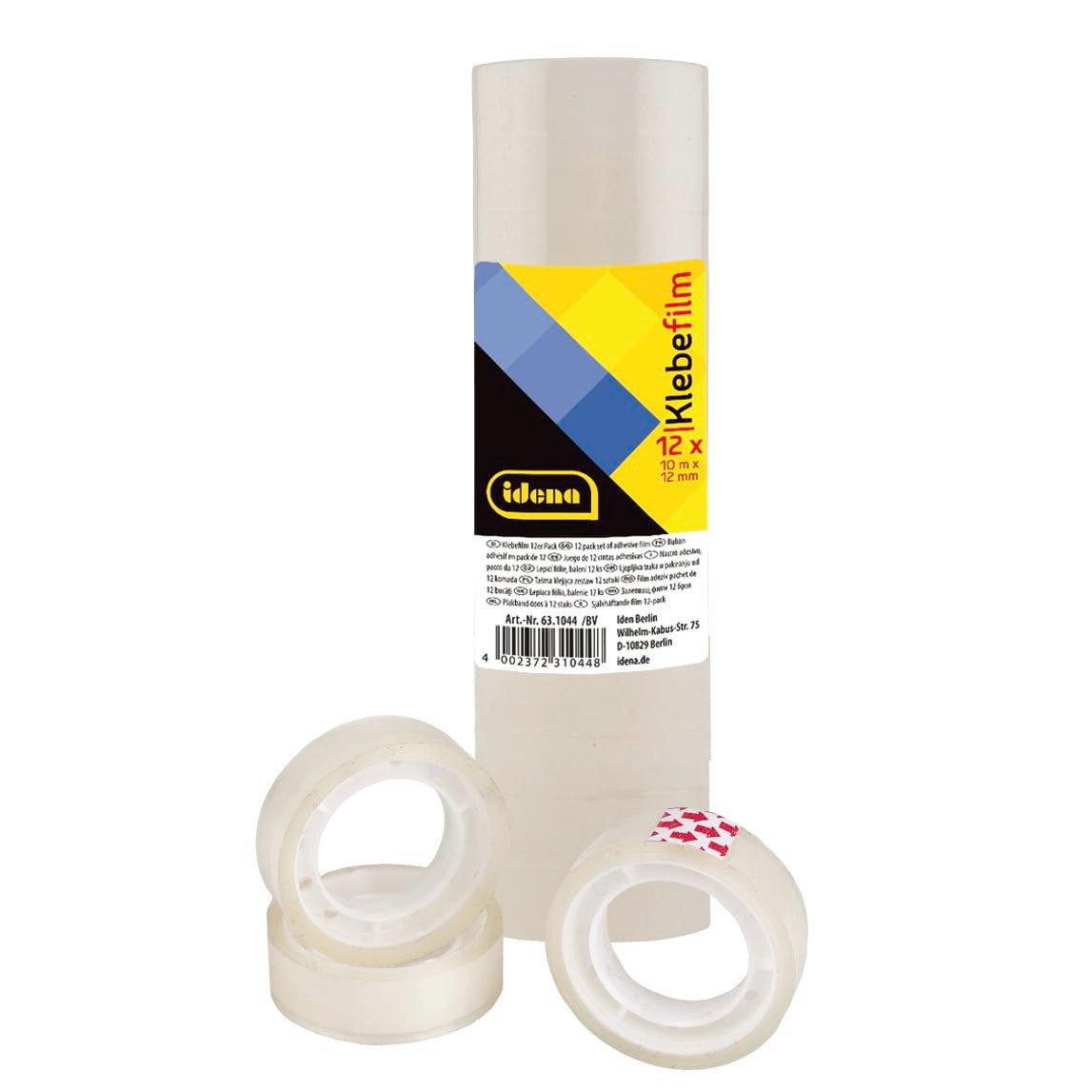 Idena Spiel Idena Klebefilm transparent 1,2 cm x 10 m 12 Rollen