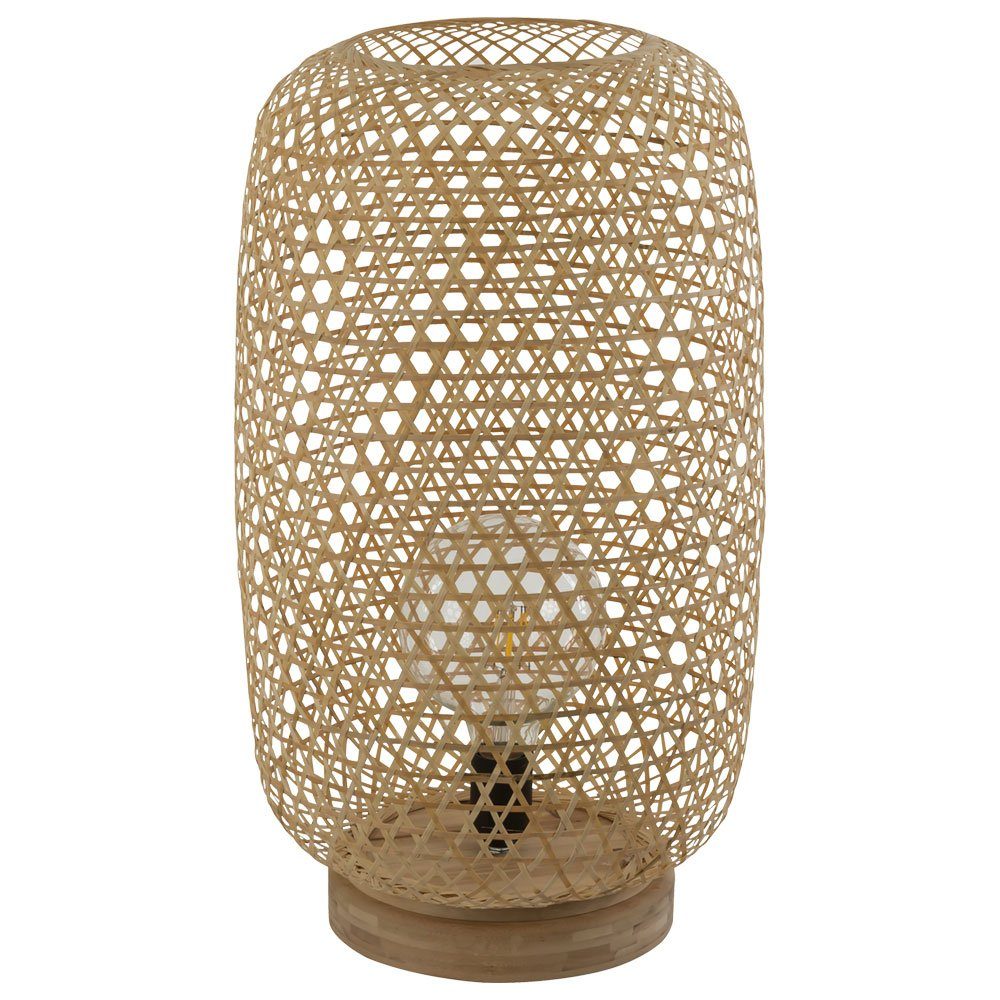 etc-shop Bambus Lampe Bambus Stehlampe, Warmweiß, Stehlampe Stehleuchte LED Leuchtmittel Rattan natur inklusive,