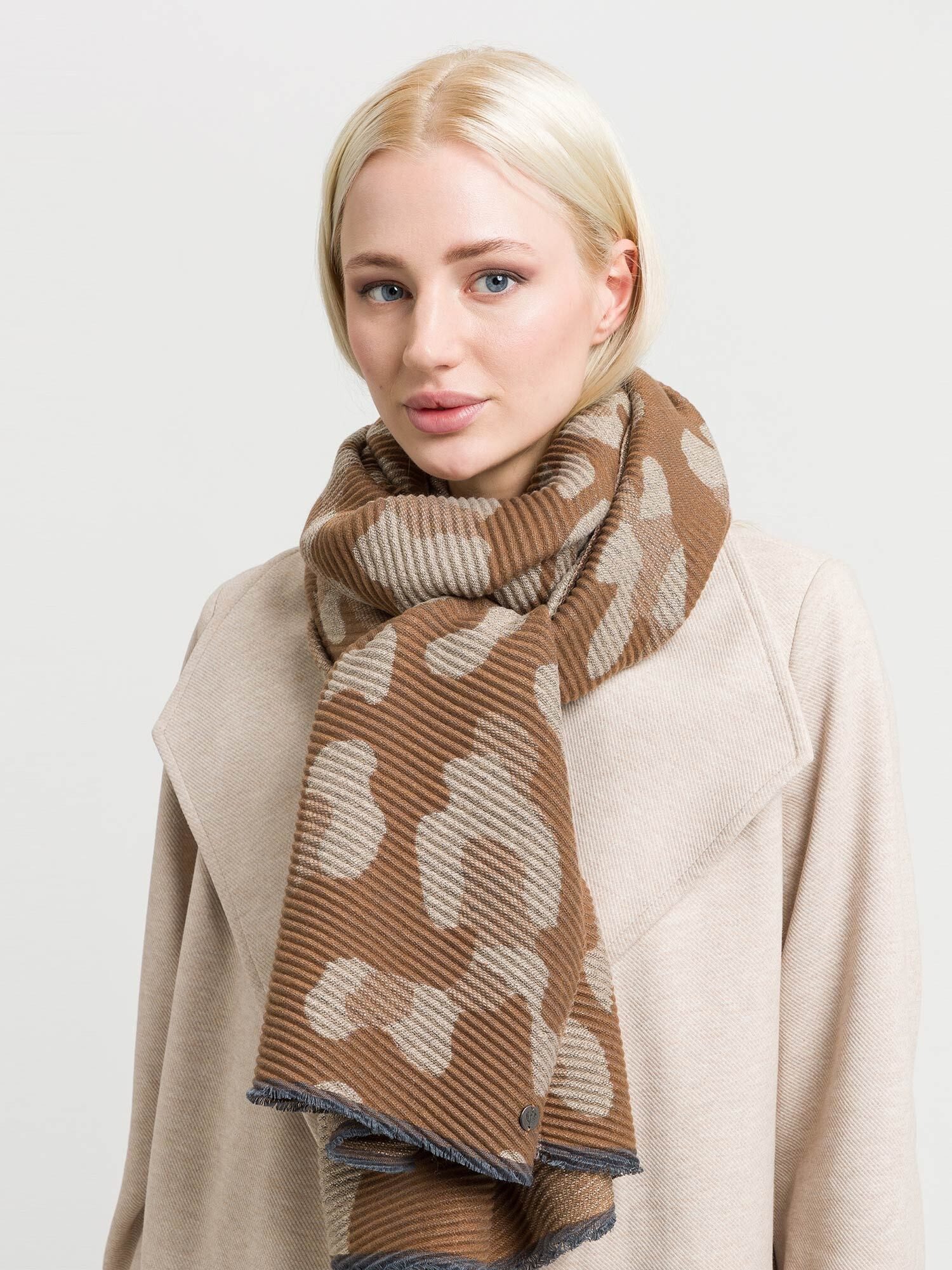 Fraas Modeschal Polyesterschal, (mit Schnittfransen)