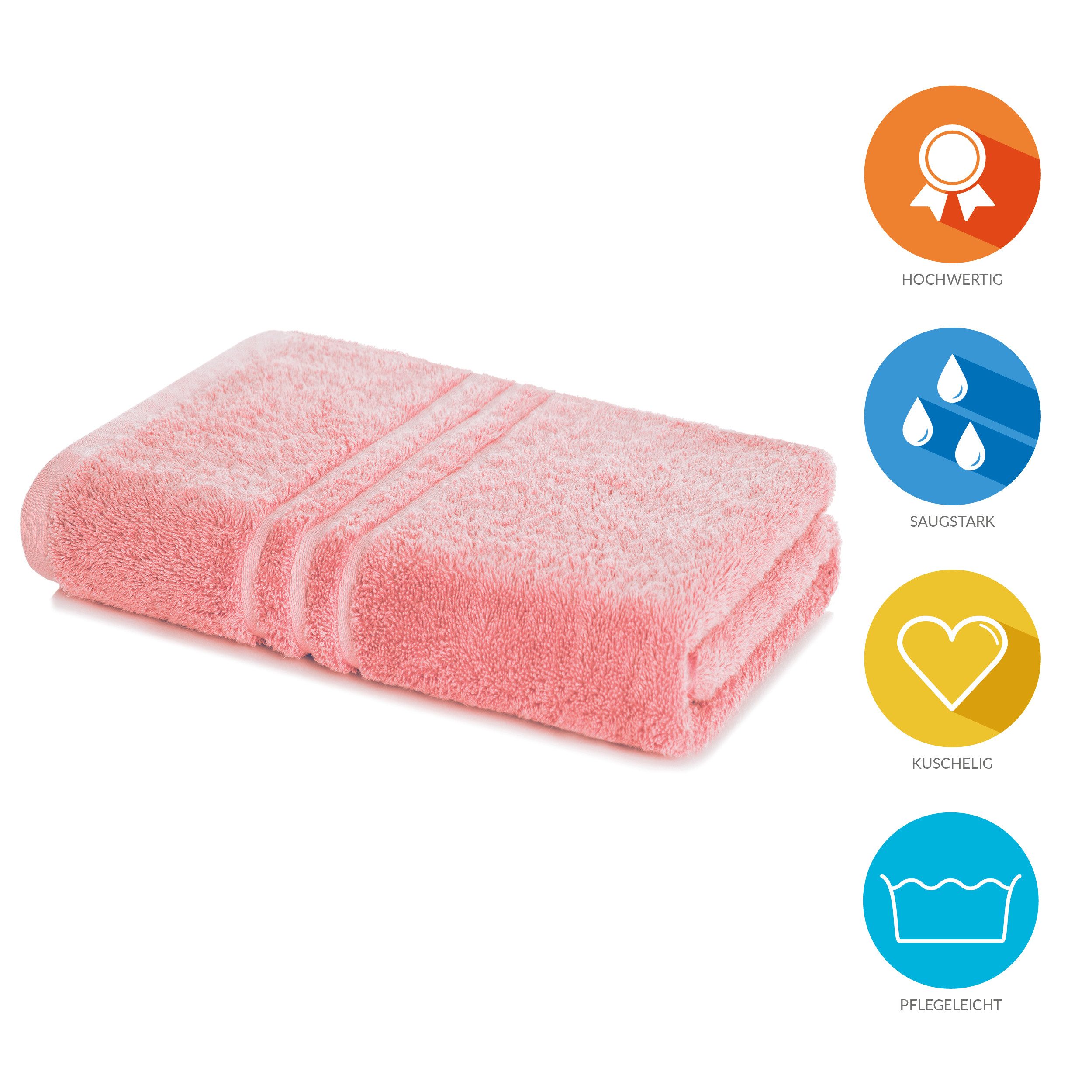 Lavea Badetuch Duschtuch 100x150 cm Elena Frottee Duschhandtuch, 100% Baumwolle, 500 g/m² Frottier, weich & saugstark, pflegeleicht