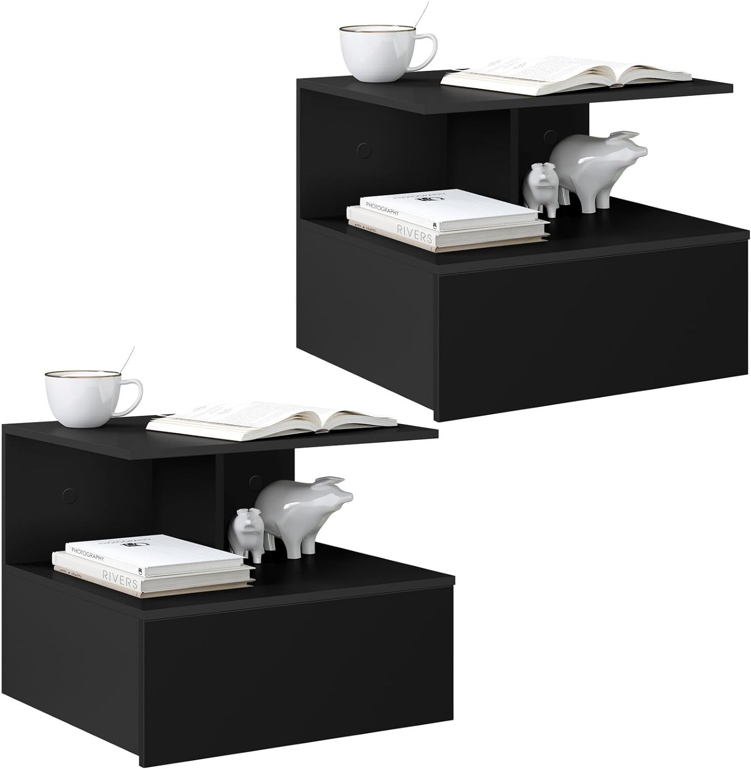 Woltu Nachttisch (2-St., Set), hängend Wandregal günstig online kaufen
