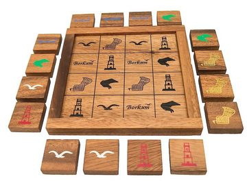 ROMBOL Denkspiele Spiel, Legespiel Borkum Puzzle, schwieriges Legepuzzle, tolles Denkspiel aus Holz, Holzspiel